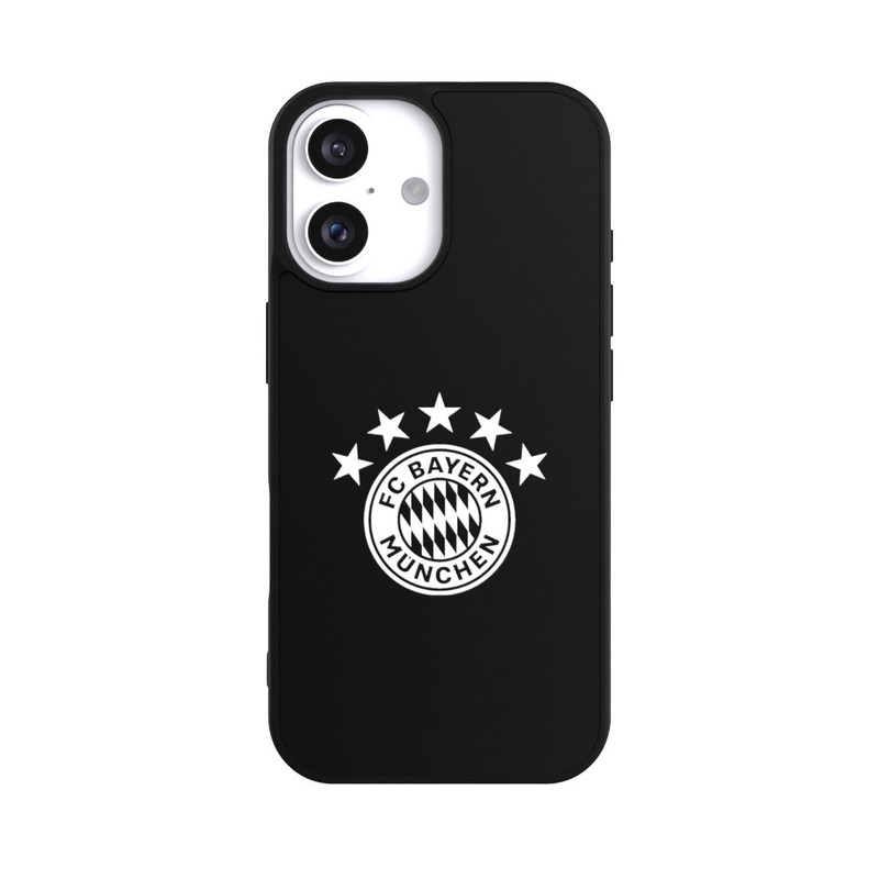 iPhone 16 Base Case FCB Logo einfarbig mit Sternen - ohne Hintergrund