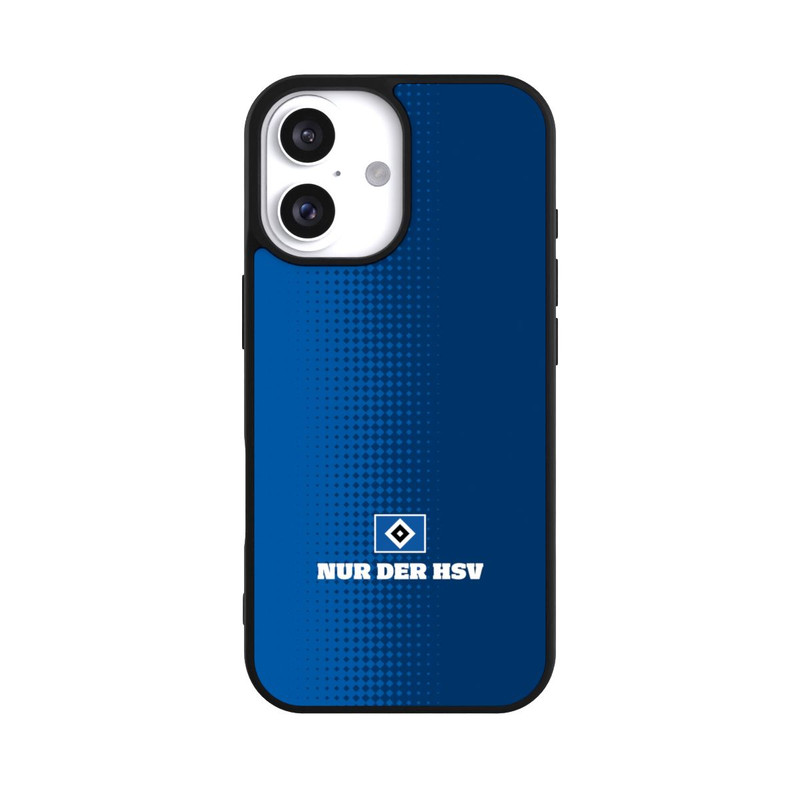 iPhone 16 Base Case Nur der HSV - Rautenraster Blau