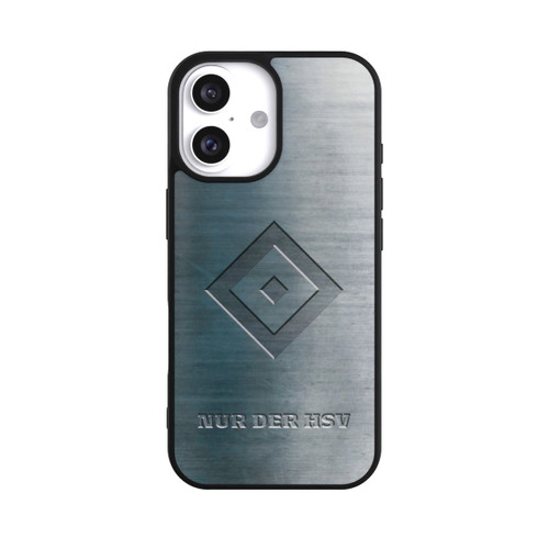 Apple iPhone 16 Base Case Nur der HSV Metalllook