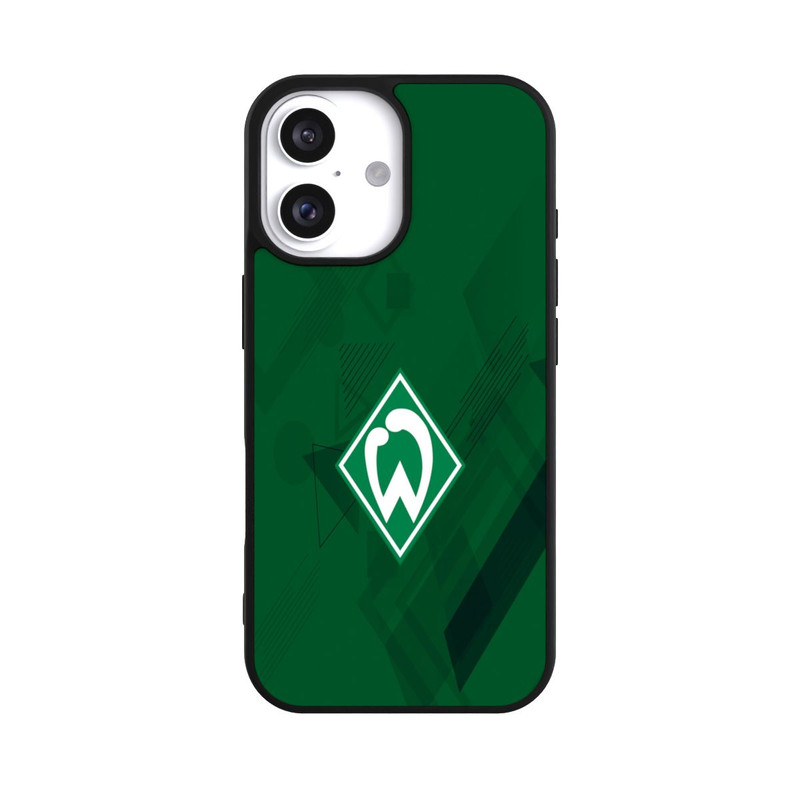 iPhone 16 Base Case Grüne Grafikelemente - Werder Bremen