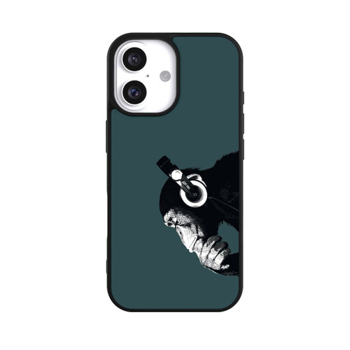 Apple iPhone 16 Base Case Denkender Affe Blau