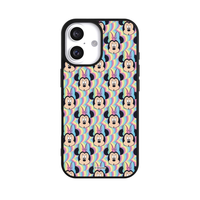 iPhone 16 Base Case Minnie Rainbow Faces