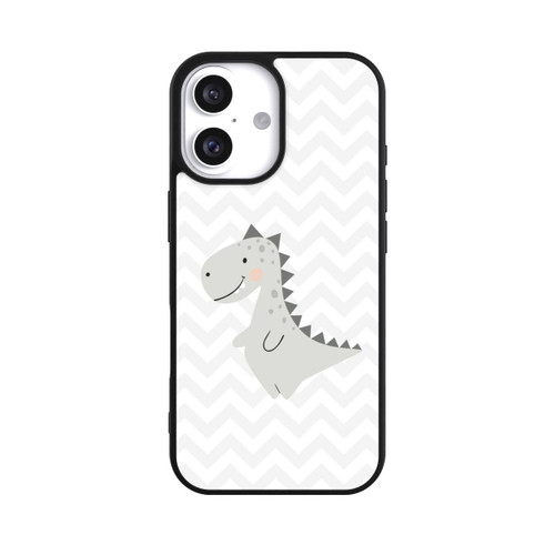 Apple iPhone 16 Base Case Grauer Dino