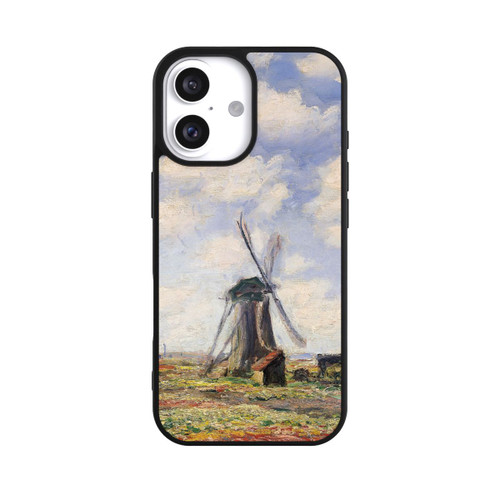 Apple iPhone 16 Base Case Tulpenfelder mit der Rijnsburger Windmühle von Claude Monet