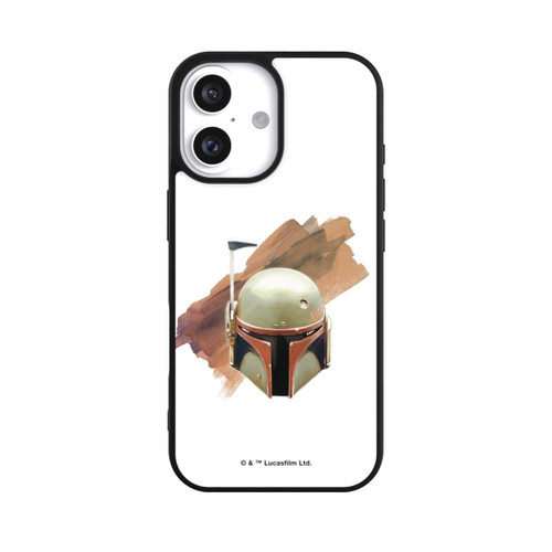 Apple iPhone 16 Base Case Boba Fett Helm Weiß