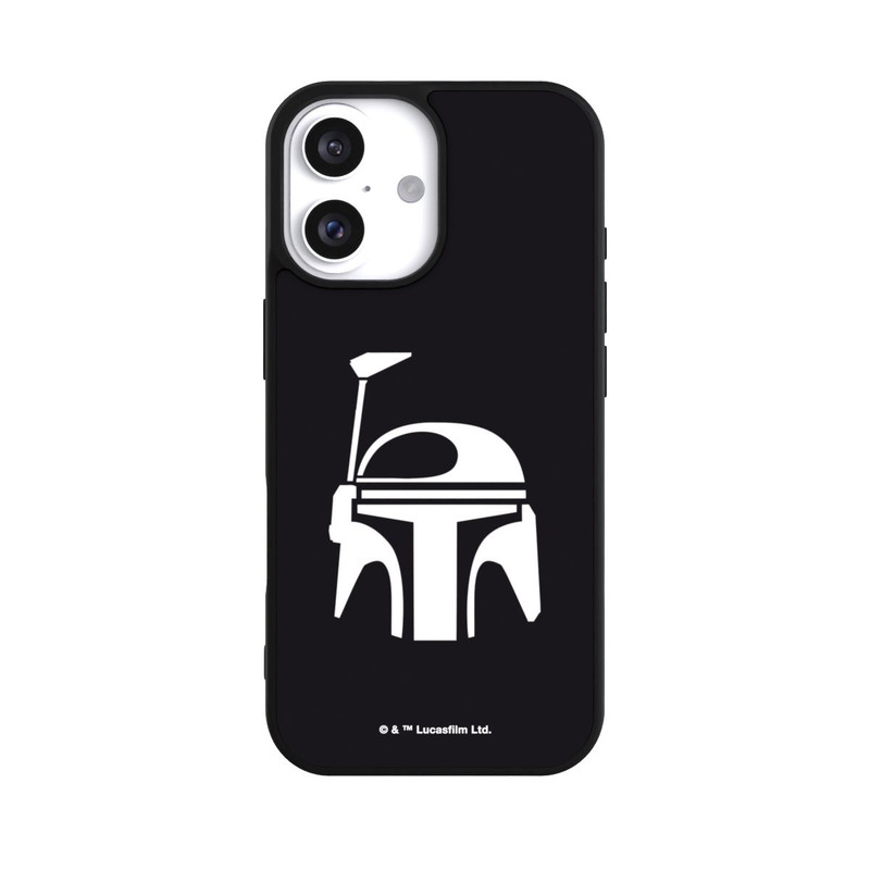 iPhone 16 Base Case Boba Fett Helm Schwarz