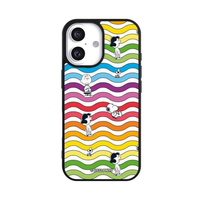 iPhone 16 Base Case Snoopy Pattern Rainbow