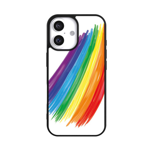 Apple iPhone 16 Base Case Rainbow Paint Brush