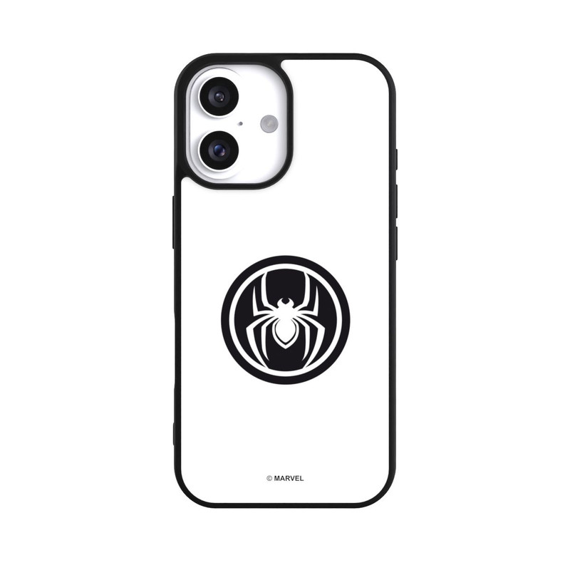 iPhone 16 Base Case Spider-Man Logo White