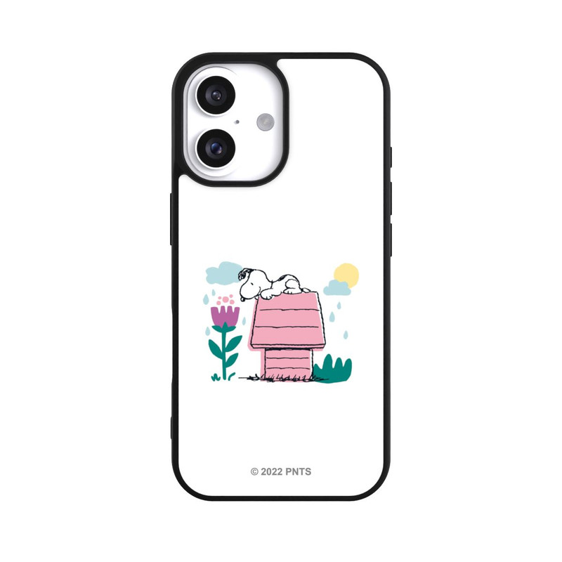 iPhone 16 Base Case Snoopy Hundehütte Frühling