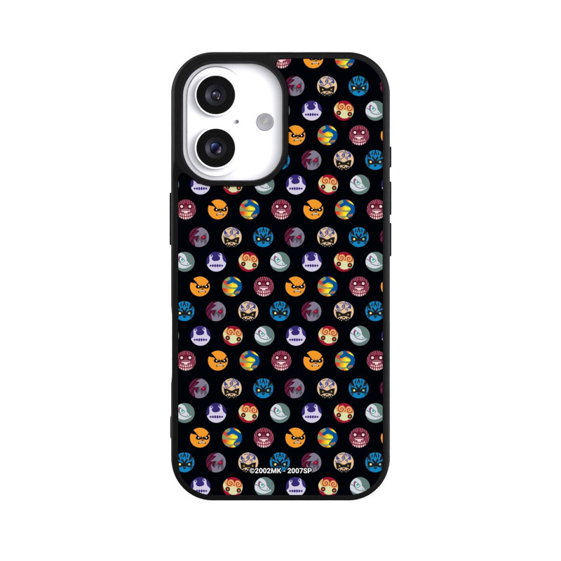 iPhone 16 Base Case Bijuu Muster Schwarz
