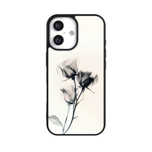 Apple iPhone 16 Base Case Schwarze Blume
