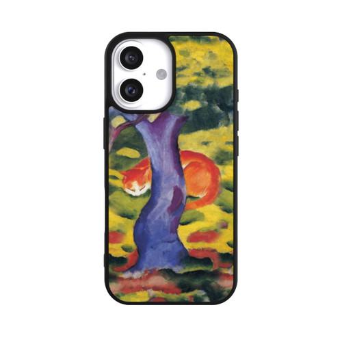 Apple iPhone 16 Base Case Katze hinter Einem Baum von Franz Marc