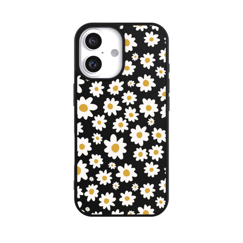 Apple iPhone 16 Base Case Daisy Flower Seamless Pattern Transparent