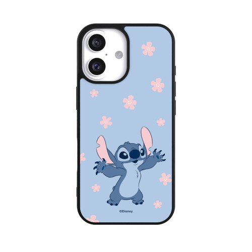 Apple iPhone 16 Base Case Stitch Pastel Flowers Blue