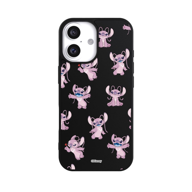 iPhone 16 Base Case Angel Faces Pattern Transparent