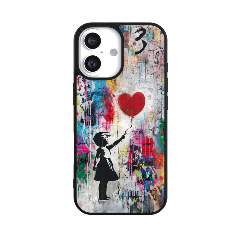 iPhone 16 Base Case Balloon Girl Colorful