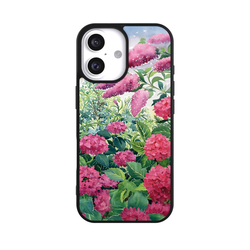 iPhone 16 Base Case Garden Hydrangeas and Buddleia by Christopher Ryland