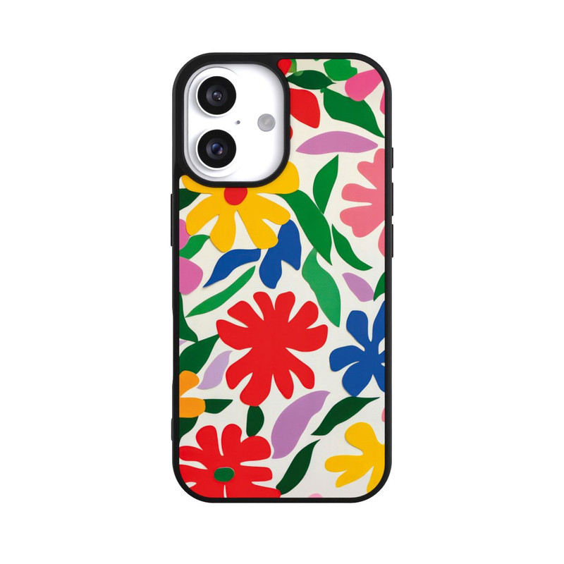 iPhone 16 Base Case Blumenliebe Illustration