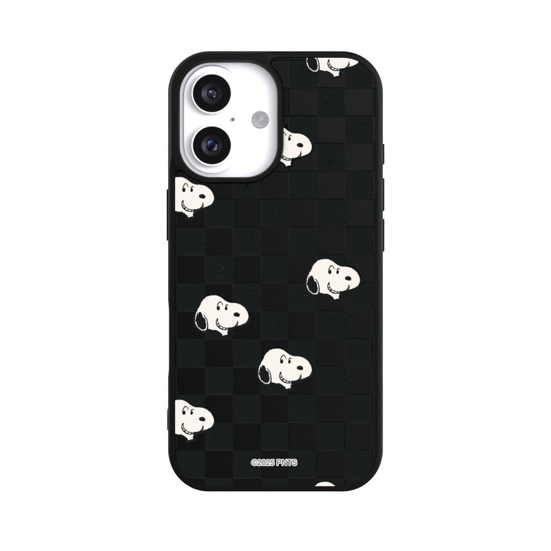iPhone 16 Base Case Snoopy Checked Pattern