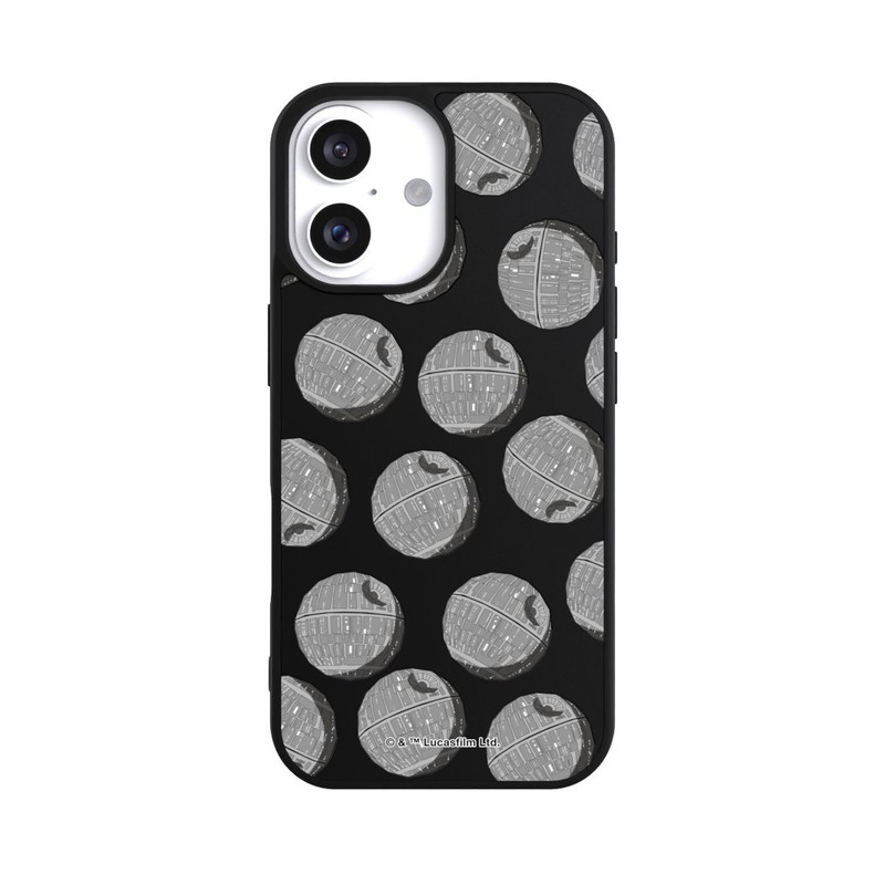 iPhone 16 Base Case death-star-pattern-transparent