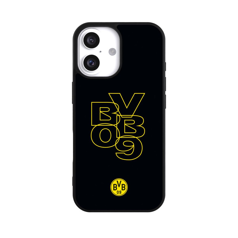 iPhone 16 Base Case BVB09 Gelb Schwarz