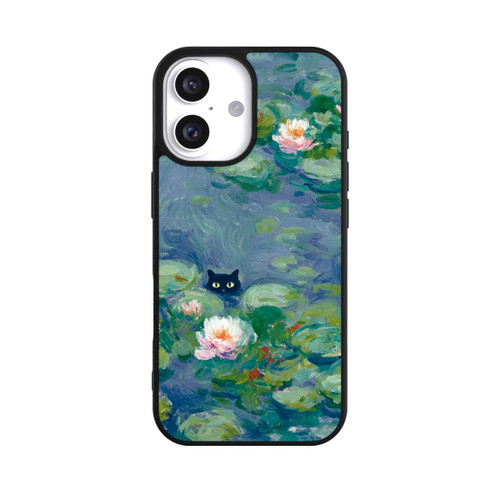 Apple iPhone 16 Base Case Katze im Teich Gemälde Impressionismus