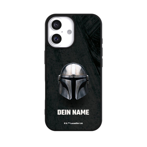 Apple iPhone 16 Base Case Star Wars Mandalorian Black Helmet Personalisierbar