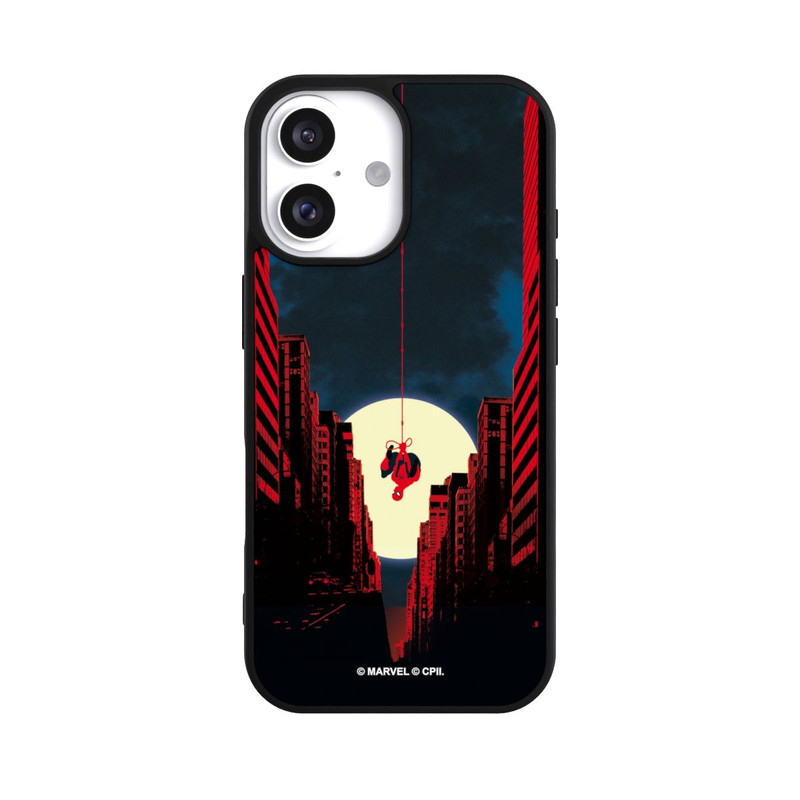 iPhone 16 Base Case Spider-Man Marvel between Skyscrapers