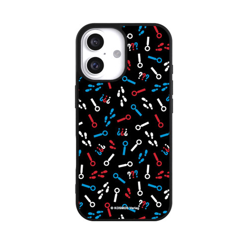 Apple iPhone 16 Base Case Drei Fragezeichen Detektiv Muster