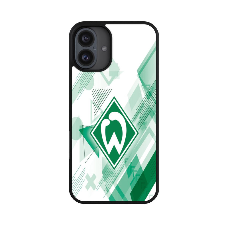 iPhone 16 Plus Base Case Weiße Grafikelemente - Werder Bremen