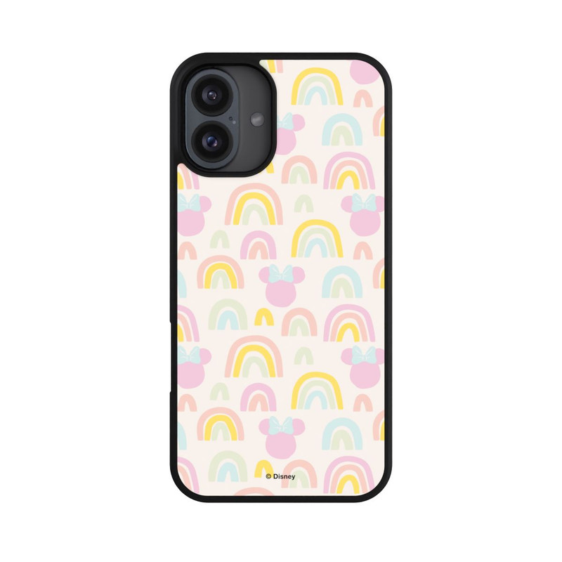 iPhone 16 Plus Base Case Minnie Regenbogen Muster