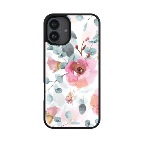 Apple iPhone 16 Plus Base Case Aquarell Blumentapete