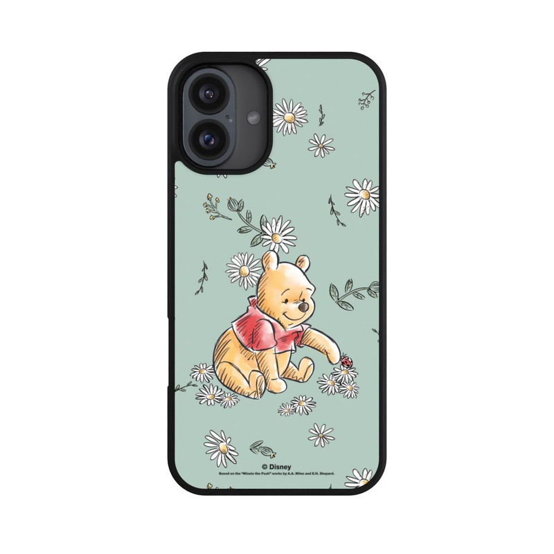 iPhone 16 Plus Base Case Winnie Puuh Gänseblümchen und Käfer Liebe