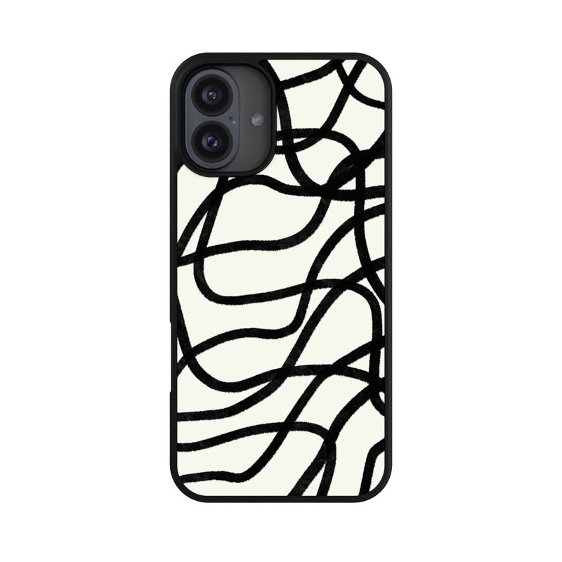 iPhone 16 Plus Base Case Schwarze Linien