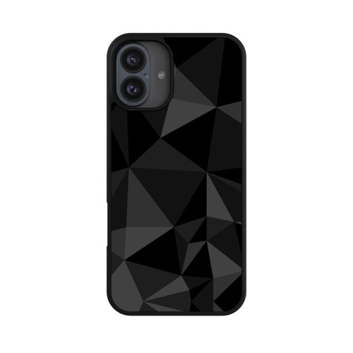 Apple iPhone 16 Plus Base Case Polygonmuster schwarz