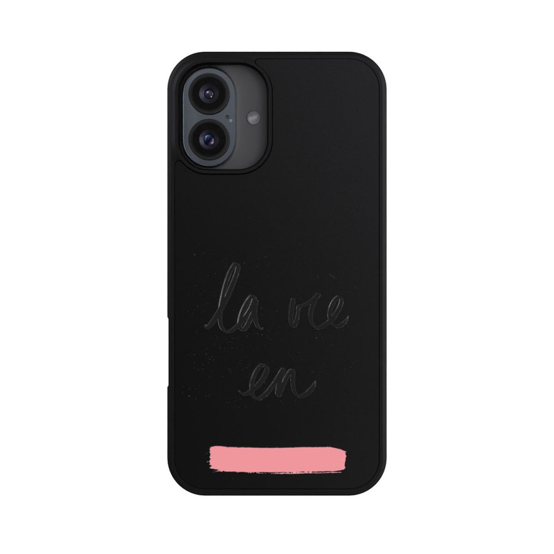 iPhone 16 Plus Base Case La vie en Rosa Transparent