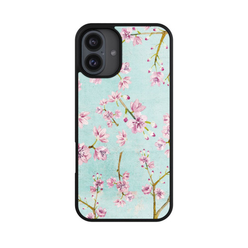 Apple iPhone 16 Plus Base Case Kirschblütenzweigmuster Hellblau
