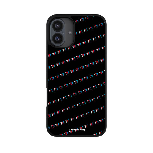 Apple iPhone 16 Plus Base Case Drei Fragezeichen Muster Schräg