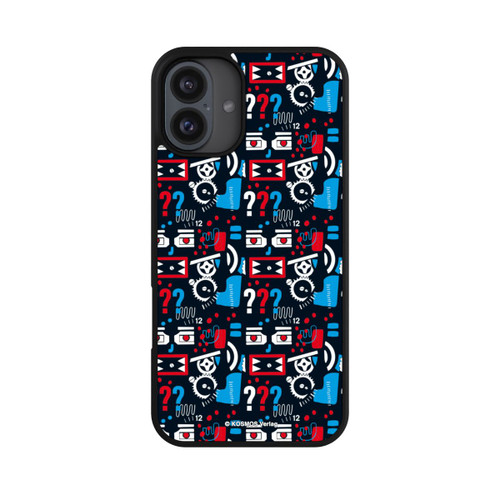 Apple iPhone 16 Plus Base Case Drei Fragezeichen Wildes Muster
