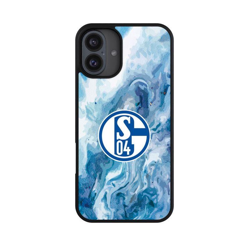 iPhone 16 Plus Base Case Schalke 04 Flüssig Blau