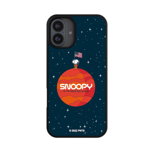 Apple iPhone 16 Plus Base Case Snoopy Weltraumreisender Orange