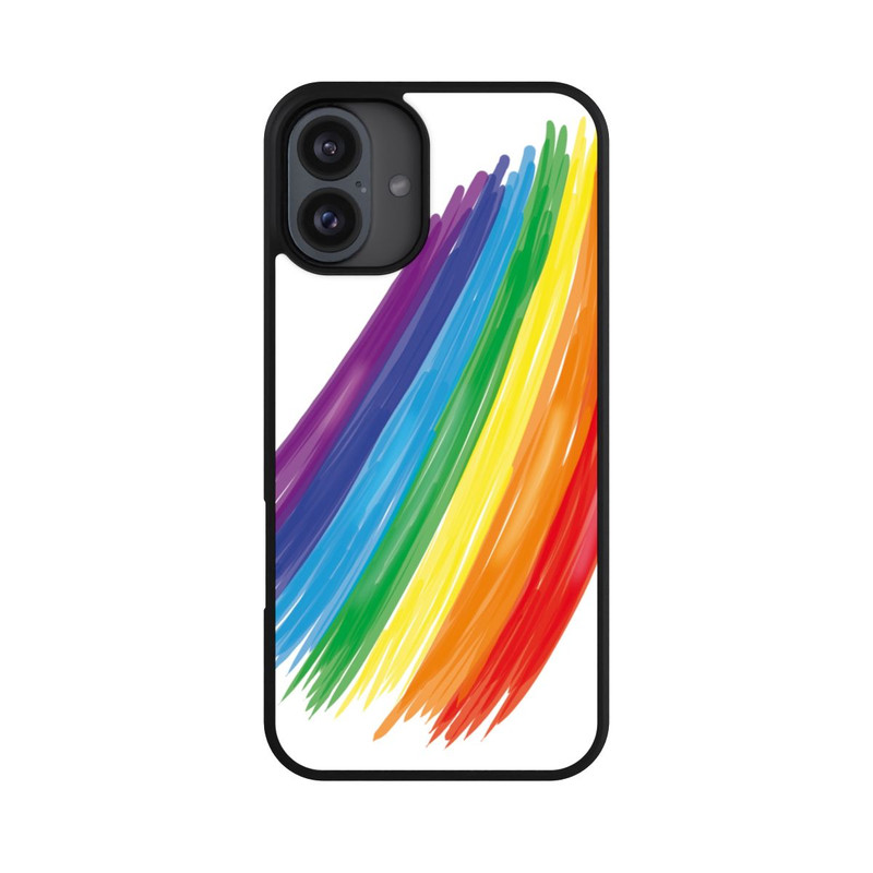 iPhone 16 Plus Base Case Rainbow Paint Brush