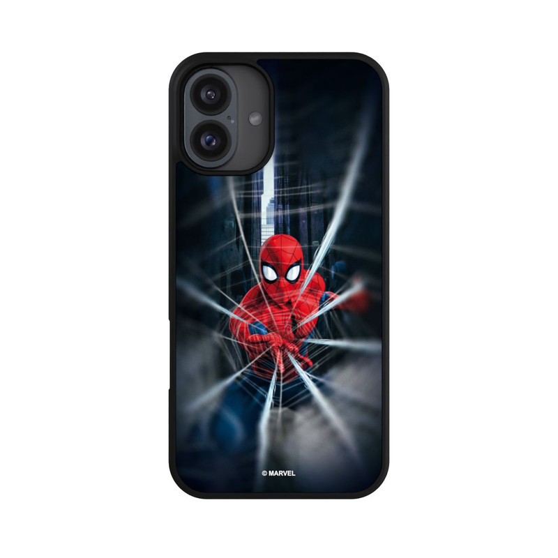iPhone 16 Plus Base Case Spider-Man Webs In Action