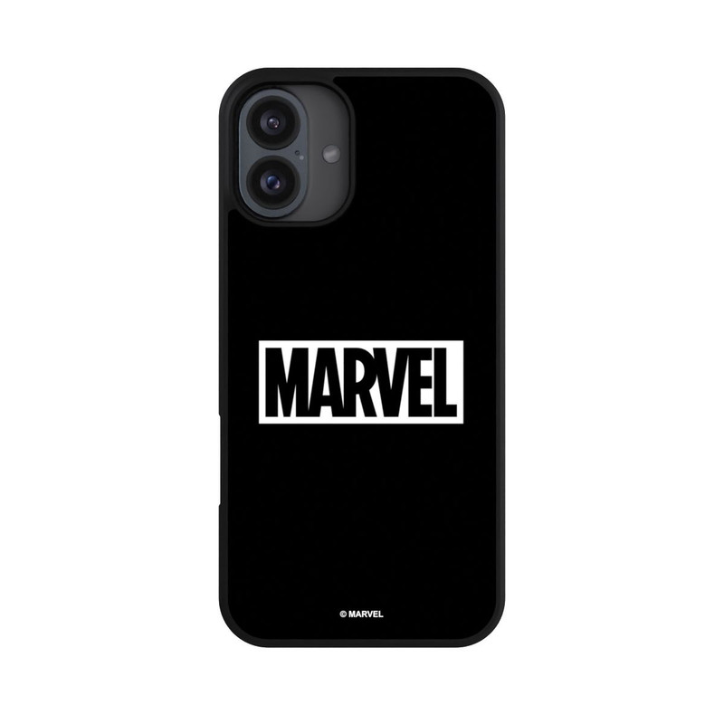 iPhone 16 Plus Base Case Marvel Logo Black