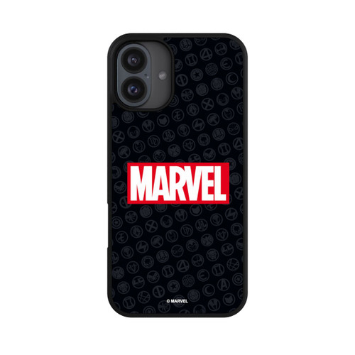 Apple iPhone 16 Plus Base Case Marvel Logo Black Red 