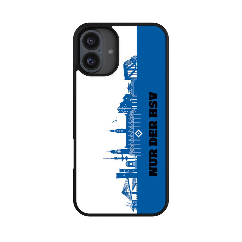 iPhone 16 Plus Base Case HSV Skyline Blau Weiß