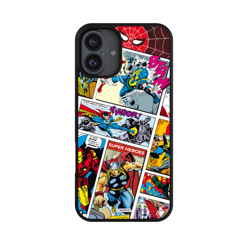 iPhone 16 Plus Base Case Marvel Retro Comic Blue