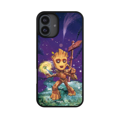 Apple iPhone 16 Plus Base Case Baby Groot Galaxy Touch
