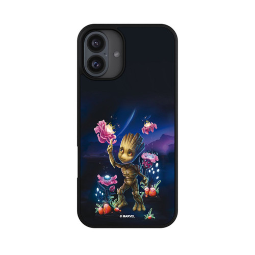 Apple iPhone 16 Plus Base Case Baby Groot Blumen